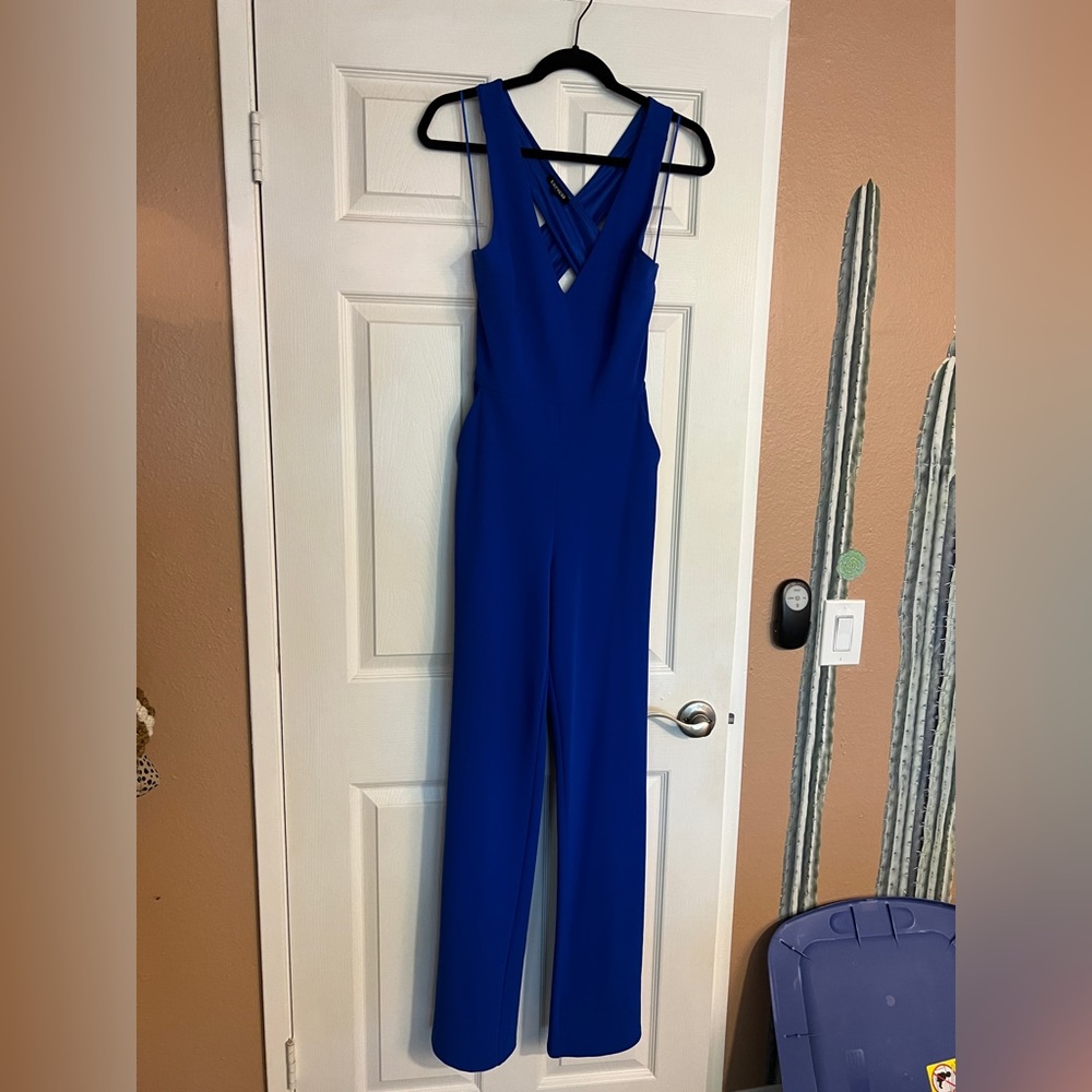 Express royal blue jumpsuit size S